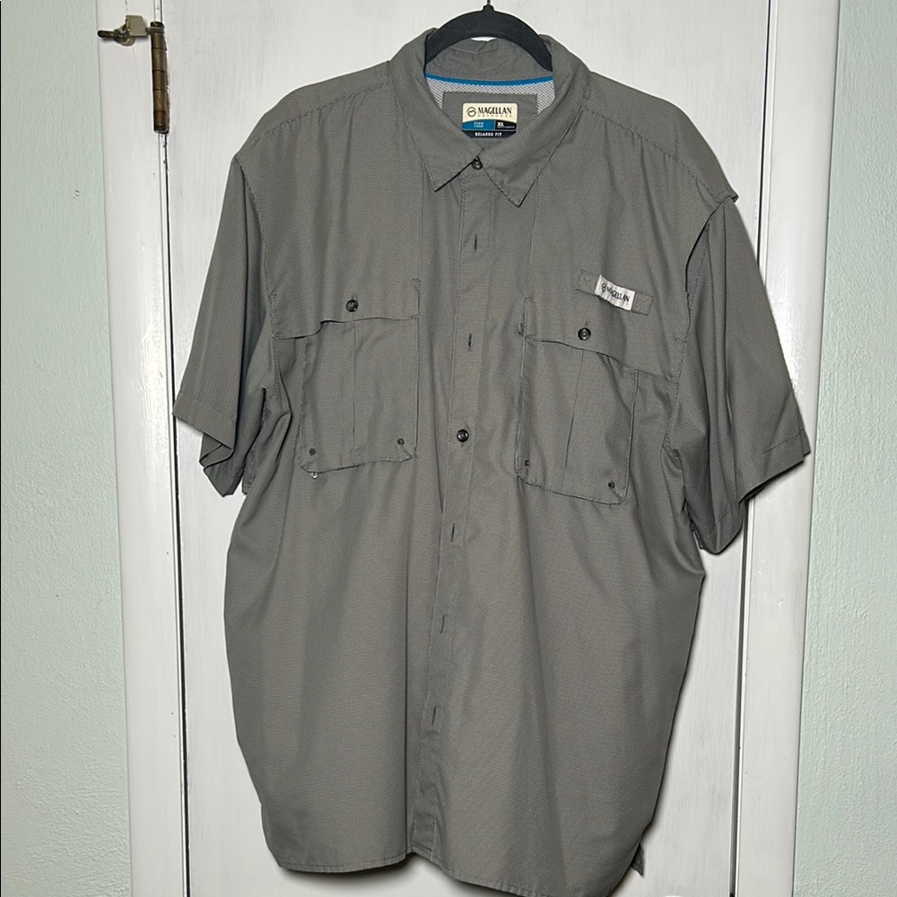 Magellan Gray Short Sleeve Shirt